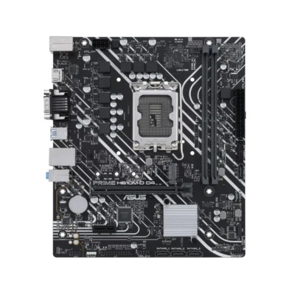 ASUS PRIME H610M-D D4 DDR4 M2 PCIe NVME HDMI PCIe 16X v4.0 1700p mATX Seri Port - 2