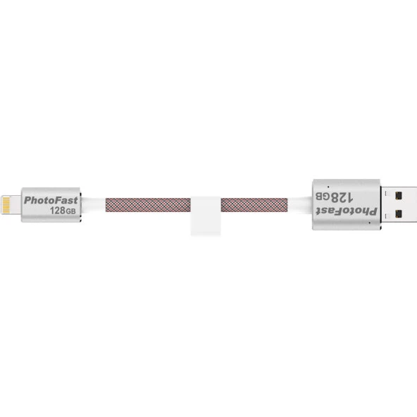 PhotoFast MemoriesCable GEN3 128GB Lightning / USB 3.0 Şarj Kablolu i-FlashDrive (Gümüş) - 3