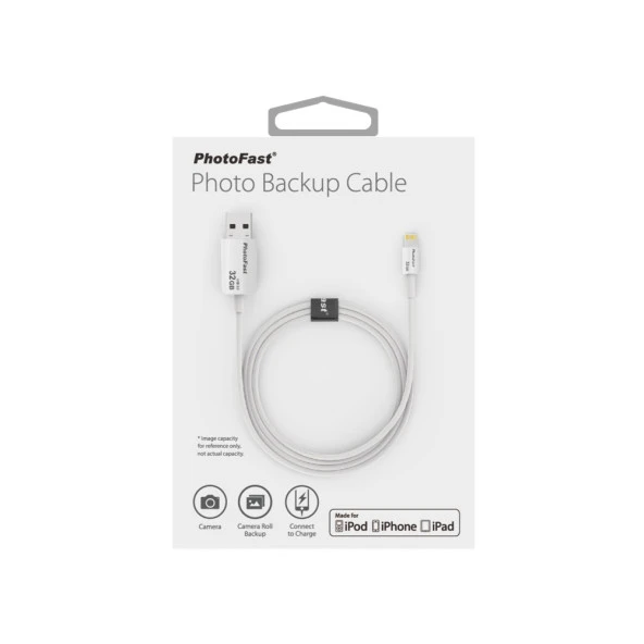 PhotoFast Photo Backup Cable 32GB Lightning / USB 3.0 Şarj Kablolu i-FlashDrive - Resim 4