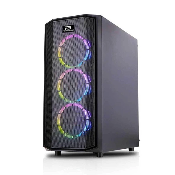 POWERBOOST X58RGB GAMING MID-TOWER PC KASASI - Resim 3