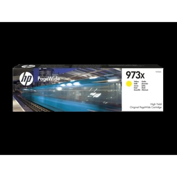 Hp F6t83ae (973X) Sarı Yuksek Kapasıtelı Pagewıde Murekkep Kartusu 7000 Sayfa ürün görseli