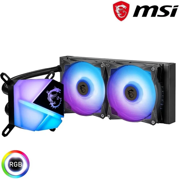 MSI 240MM MAG CORELIQUID C240 ARGB AM5-1700P SIVI SOĞUTMALI İŞLEMCİ FANI - Resim 3