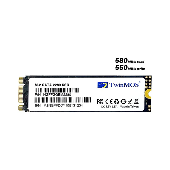 TwinMOS 256GB NGFFEGBM2280 580-550MB/s M2 SATA-3 DİSK - Resim 3