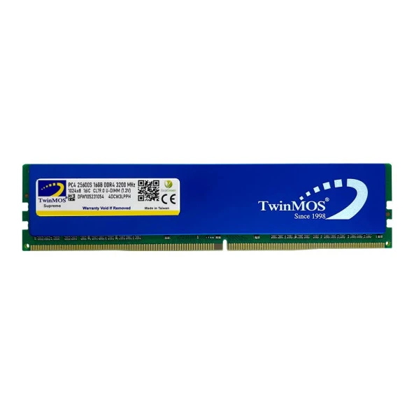 TwinMOS DDR4 16GB 3200MHz PC RAM VALUE MDD416GB3200D ürün görseli