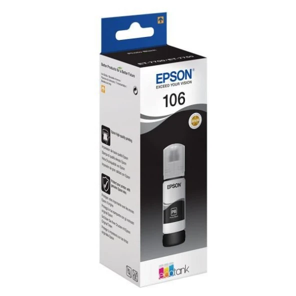 Epson C13t00r140 (106) Siyah Mürekkep Kartuş 70Ml L7160, L7180 ürün görseli