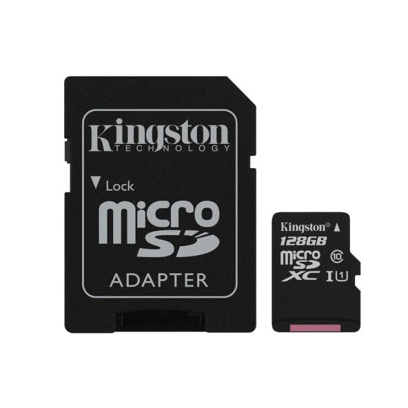 KINGSTON 128GB CANVAS SDCS2/128GB MICRO-SD HAFIZA KARTI