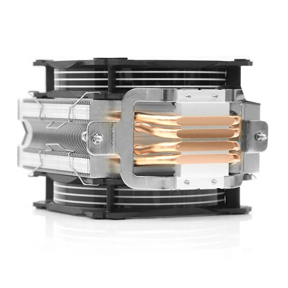 DARK FREEZER X129 DKCCX129 RGB Hava Soğutmalı AM5-1700p Dual Fan İşlemci Fanı - Resim 4