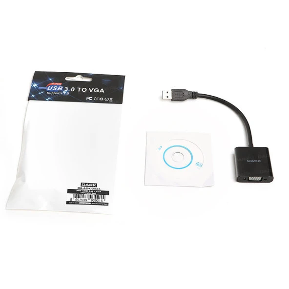 DARK DK-AC-UGA35 VGA-HDMI USB 3.0 GÖRÜNTÜ ADAPTÖRÜ - Resim 7