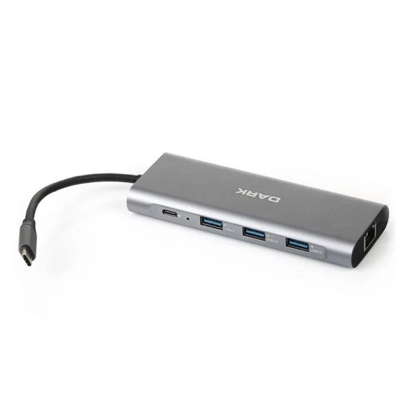 DARK DK-AC-U31X36 Type C-USB 3.1 - Kart Okuyucu/HDMI/10/100/1000 Gigabit Ethernet / Type-C Dönüştürücü