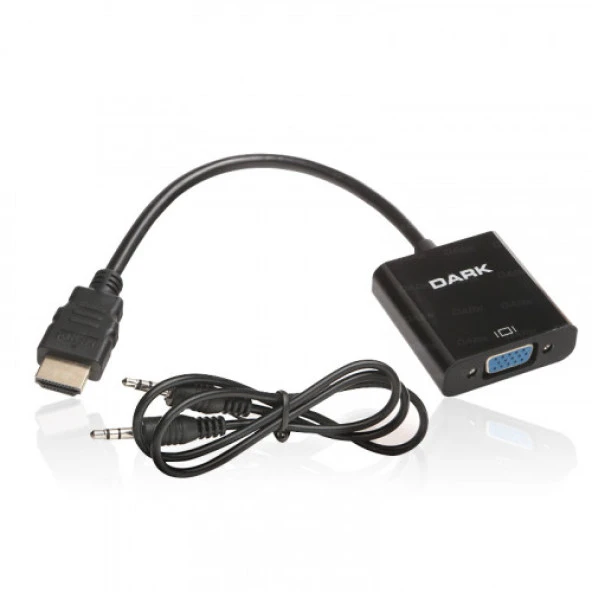 DARK DK-HD-AHDMIXVGA5 HDMI-VGA (D) Çevirici Adaptör Siyah