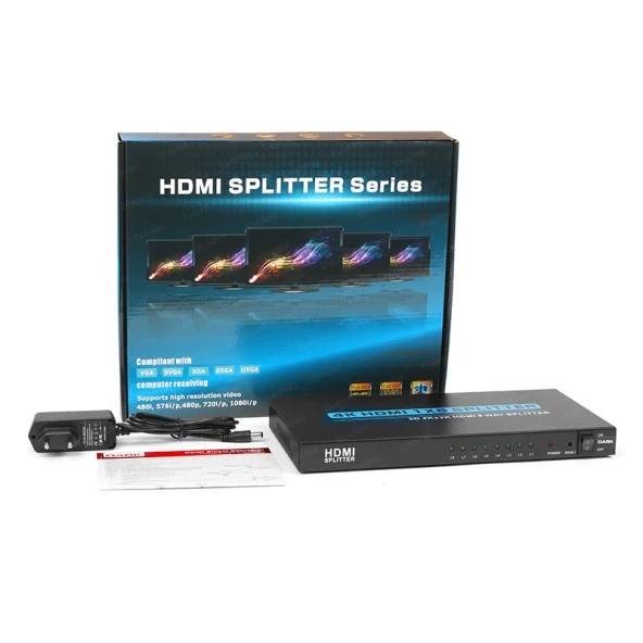 DARK 8port DK-HD-SP8X1 1port HDMI (giriş) 8port HDMI (çıkış) 4K HDMI Switch - Resim 6