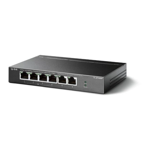 TP-LINK 6-PORT 67W 4-PORT POE TL-SF1006P 10/100 YÖNETİLEMEZ SWITCH - 2