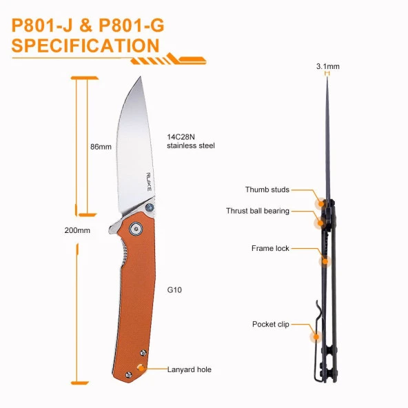 RUIKE P801-J ÇAKI - 3