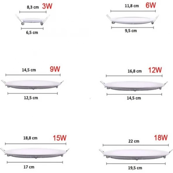 Cata  Ct 5147 Cata 12W LED Spot Armatür Beyaz Işık 6500K - 2