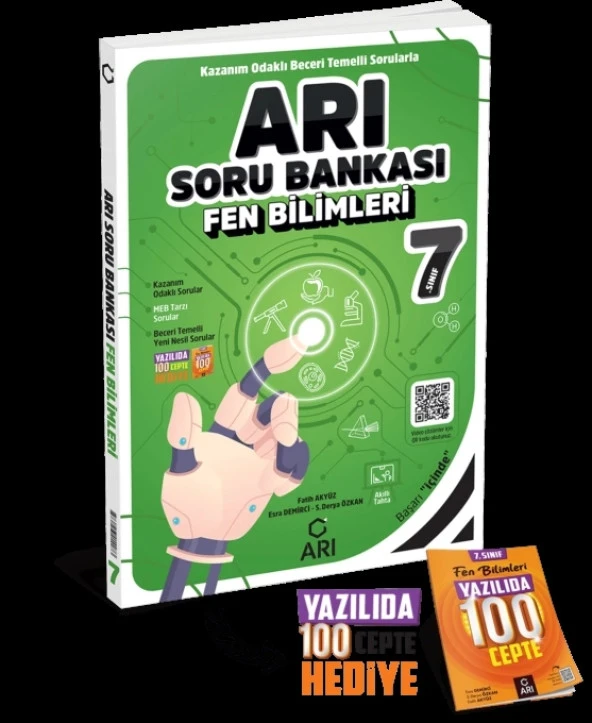 ARI YAYINCILIK 7. Sınıf Fen Bilimleri Arı Soru Bankası (Yazılıda 100 Cepte Hediyeli)