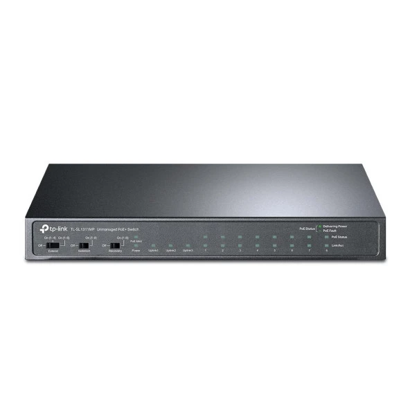 TP-LINK 8-port FULL POE TL-SL1311MP GIGABIT 124W YÖNETİLEMEZ SWITCH