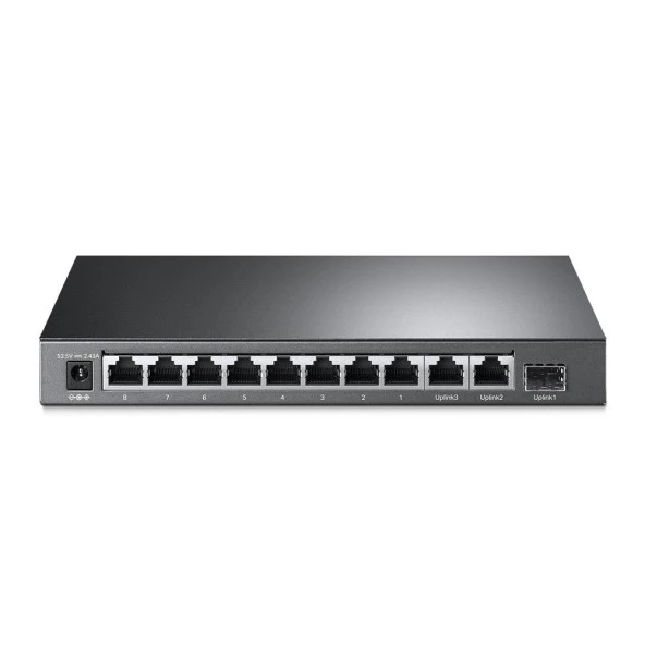 TP-LINK 8-PORT 124W FULL POE TL-SL1311MP 10/100 2X-GIGABIT 1X-SFP YÖNETİLEMEZ SWITCH - Resim 3