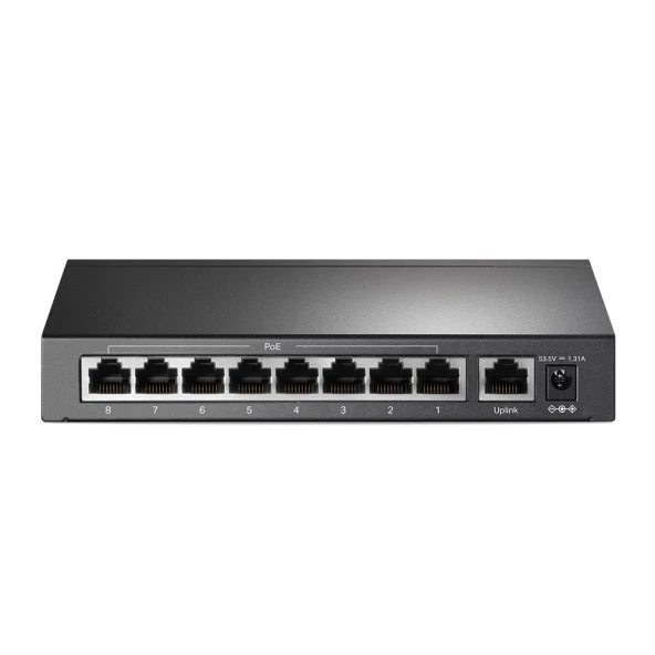 TP-LINK 8-port TL-SF1009P 10/100 Yönetilemez 65w Full PoE Switch - Resim 3