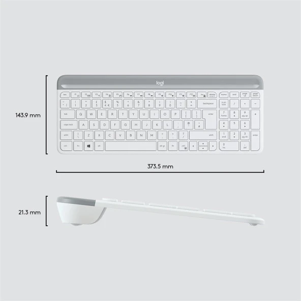 LOGITECH MK470 Kablosuz Q Trk Beyaz Multimedya Klavye - Mouse Set 920-009436 - 1
