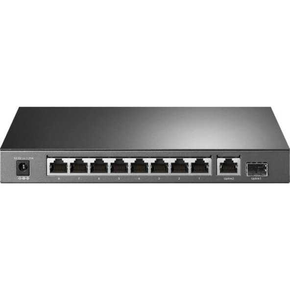 TP-LINK 10-PORT 63W 8-PORT POE TL-SG1210P GIGABIT 1X-SFP YÖNETİLEMEZ SWITCH - Resim 2