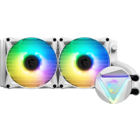 MSI 240MM MAG CORELIQUID 240R v2 AM4-1700p SIVI SOĞUTMALI İŞLEMCİ FANI BEYAZ ürün görseli
