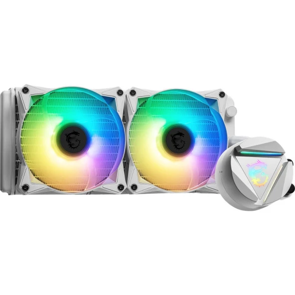 MSI 240MM MAG CORELIQUID 240R v2 AM4-1700p SIVI SOĞUTMALI İŞLEMCİ FANI BEYAZ - Resim 3