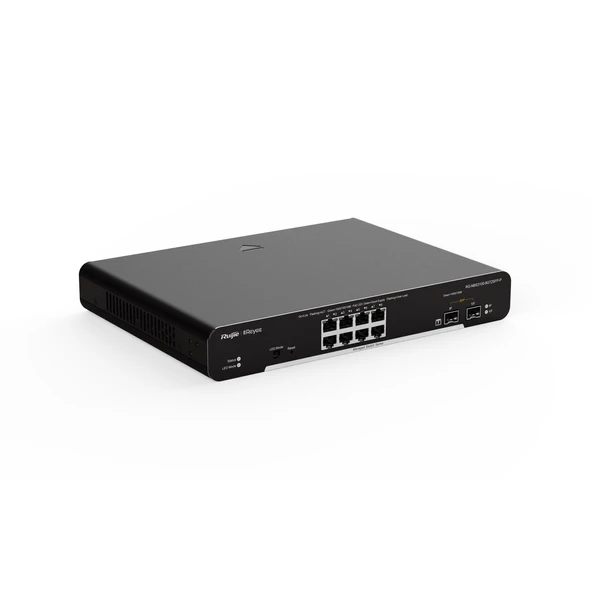 RUIJIE 8port 125w FULL PoE RG-NBS3100-8GT2SFP-P GIGABIT 2X SFP Yönetilebilir Switch - Resim 2