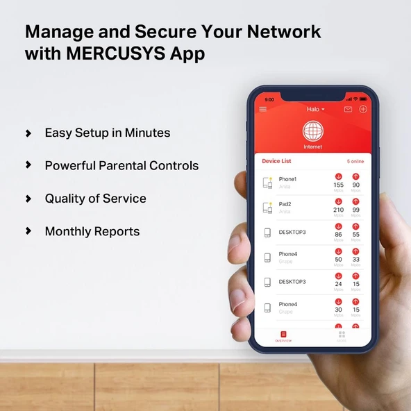 Tp-Lınk Mercusys Halo H50g 1900Mbps Mesh Menzil Genişletici(Ikılı Paket) - 6