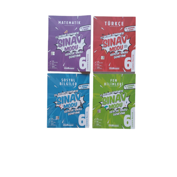 PRUVA AKADEMİ 6. SINIF 4LÜ SET