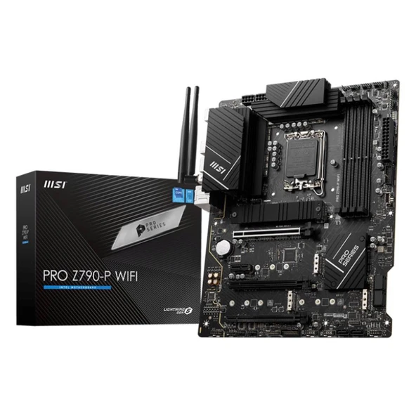 MSI PRO Z790-P WIFI DDR5 M2 PCIe NVME HDMI PCIe 16X v5.0 1700p ATX ürün görseli