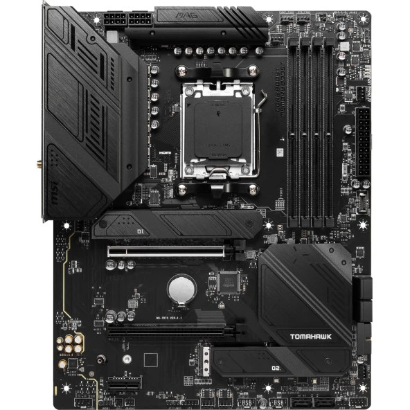 Msı Mag B650 Tomahawk Wıfı Ddr5 Hdmı-Dp Pcıe 4.0 Am5 Atx