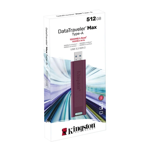 KINGSTON 512GB USB 3.2 Gen2 DTMAXA/512GB USB BELLEK - 3