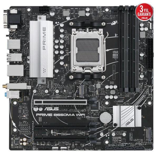 ASUS PRIME B650M-A WIFI-6 DDR5 HDMI-DP PCIE 4.0 AM5 mATX