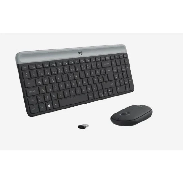 LOGITECH MK470 920-009435 Kablosuz Klavye Mouse Seti-Siyah - Resim 3