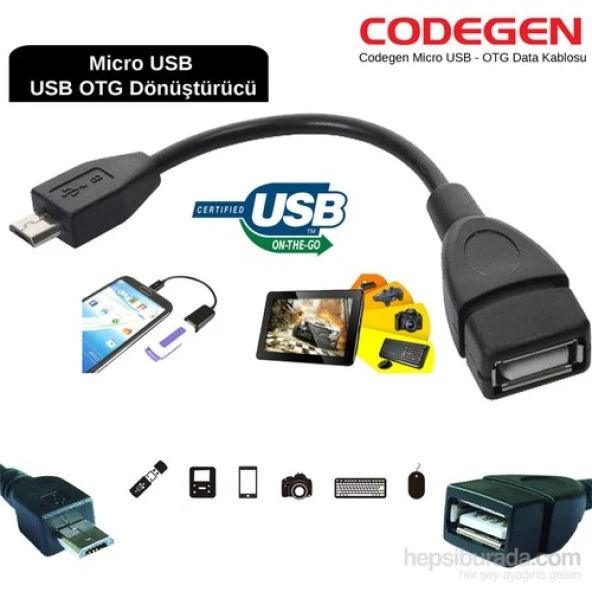 CODEGEN MICRO USB OTG DATA KABLOSU