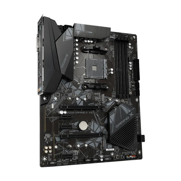 GIGABYTE B550 GAMING X v2 DDR4 HDMI DVI PCIe 16X v4.0 AM4 ATX - 3