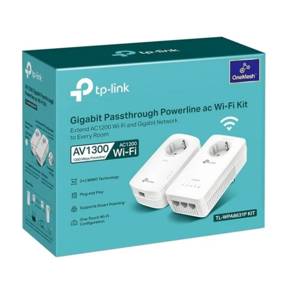 TP-LINK TL-WPA8631P KIT EV Ofis Tipi PowerLine Ağ Adaptörü