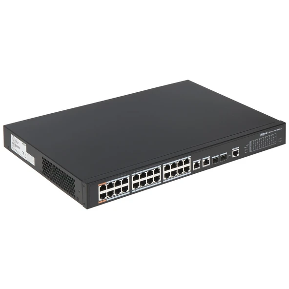DAHUA 24port PFS4226-24ET-240-V3 10/100 2-SFP GIGABIT 240W FULL POE YÖNETİLEBİLİR SWITCH ürün görseli
