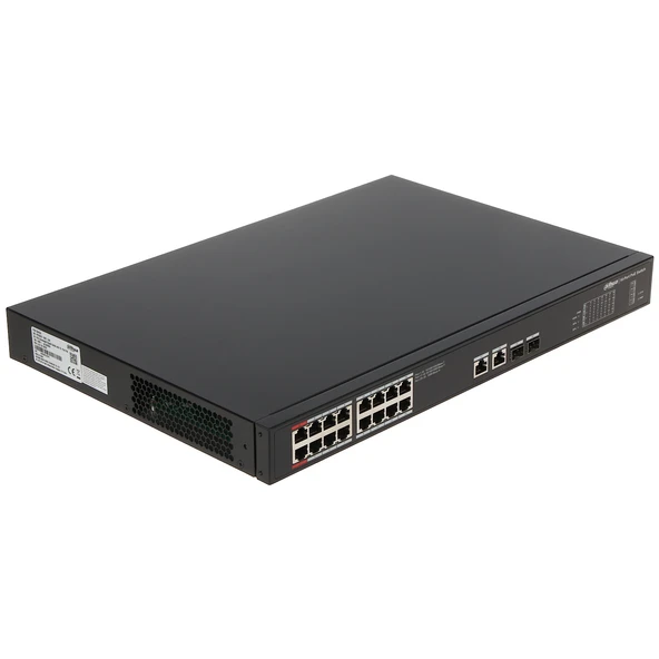 DAHUA 16port 240w FULL PoE PFS3220-16GT-240-V2 GIGABIT 2GE Uplink-2xSFP Switch ürün görseli