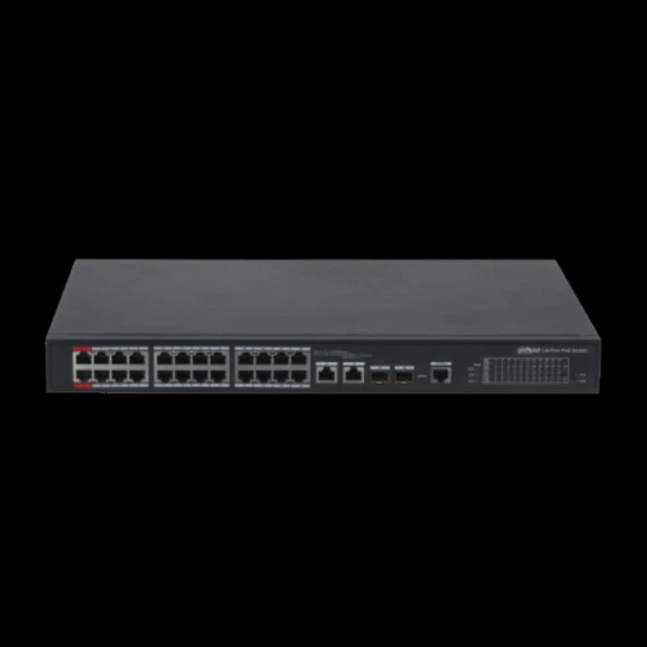 DAHUA 24port 360w FULL PoE PFS4226-24ET-360-V3 Gigabit 2xCombo SFP Yönetilebilir Switch - 1
