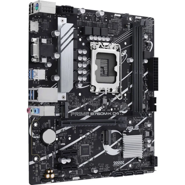 ASUS PRIME B760M-K D4 DDR4 HDMI PCIE 4.0 1700p mATX - Resim 2