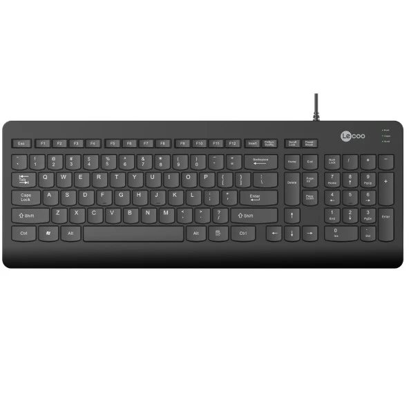 LENOVO LECOO KB103 USB Q Trk Siyah Multimedya Klavye - 1