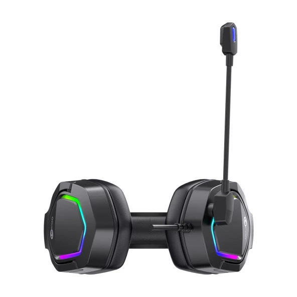 LENOVO LECOO HT403 Stereo USB RGB Led Aydınlatma Siyah Gaming Mikrofonlu Kulaklık - 5