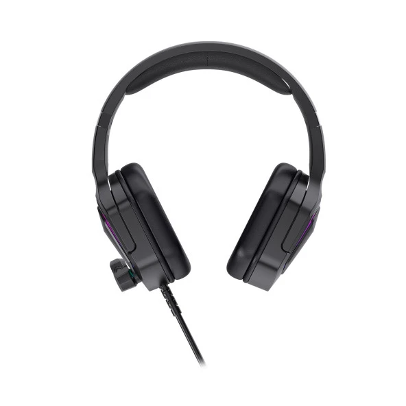 LENOVO LECOO HT403 Stereo USB RGB Led Aydınlatma Siyah Gaming Mikrofonlu Kulaklık - 6