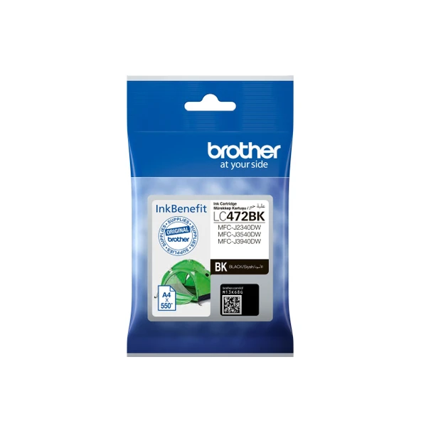 BROTHER LC472 BK Siyah Mürekkep Kartuş ürün görseli