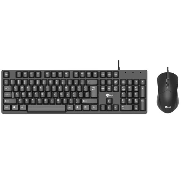 LENOVO LECOO CM101 USB Q Trk Optic Mouse Siyah Multimedya Klavye - Mouse Set ürün görseli