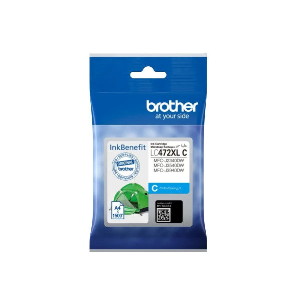 BROTHER LC472XLC 1500 SAYFA YUKSEK KAPASİTE MAVİ KARTUŞ