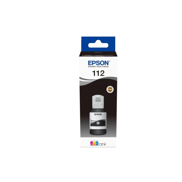 EPSON C13T06C14A 112 Siyah 127ml Tanklı Sistem Mürekkebi - 1