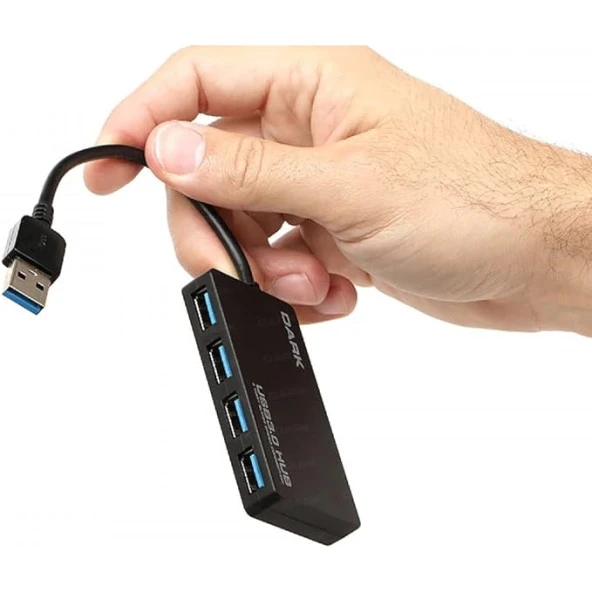 DARK Connect Master DK-AC-USB341 4port USB 3.0 Siyah USB Çoklayıcı Hub