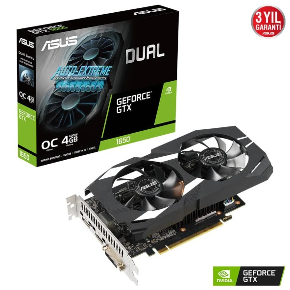 ASUS 4GB PH-GTX1650-O4GD6-P-EVO GDDR6 128bit HDMI-DP-DVI  PCIE 3.0